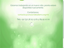 Tablet Screenshot of corazondelatierra.org.mx
